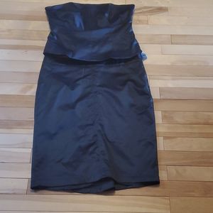 MEXX 2pc Black Satin Skirt & Bustier